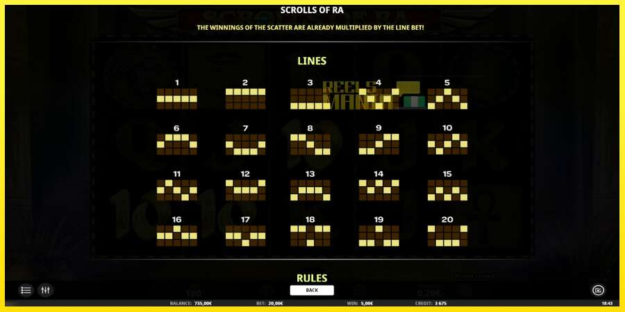 Riktiga pengar med en spelautomat Scrolls of RA, bild 5