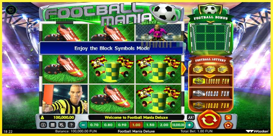 Riktiga pengar med en spelautomat Football Mania Deluxe, bild 2