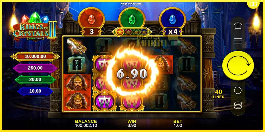 Riktiga pengar med en spelautomat Kings of Crystals II Power Combo, bild 4