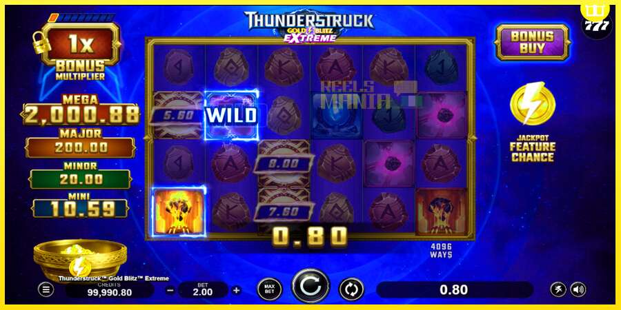 Riktiga pengar med en spelautomat Thunderstruck Gold Blitz Extreme, bild 3