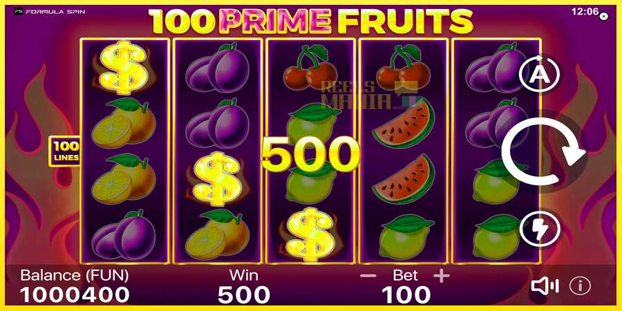 Riktiga pengar med en spelautomat 100 Prime Fruits, bild 2