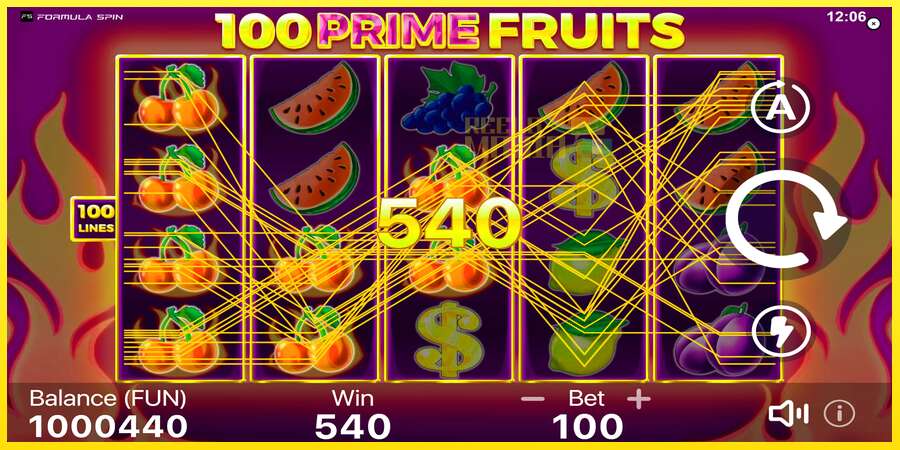 Riktiga pengar med en spelautomat 100 Prime Fruits, bild 3