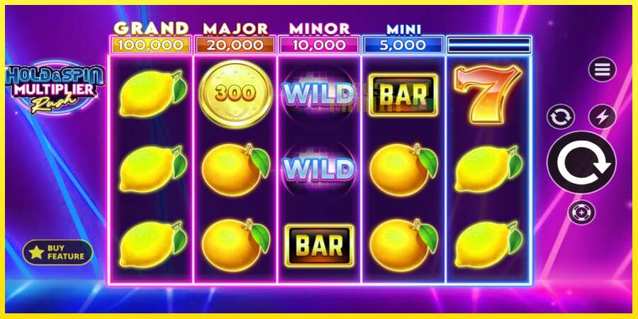 Riktiga pengar med en spelautomat Hold & Spin Multiplier Rush, bild 3