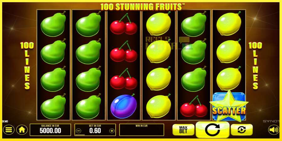 Riktiga pengar med en spelautomat 100 Stunning Fruits, bild 1