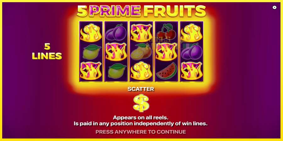 Riktiga pengar med en spelautomat 5 Prime Fruits, bild 1