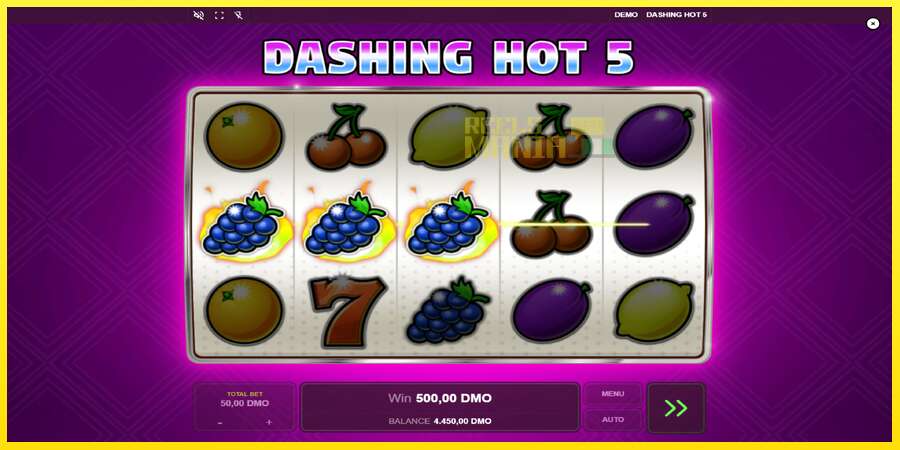 Riktiga pengar med en spelautomat Dashing Hot 5, bild 3