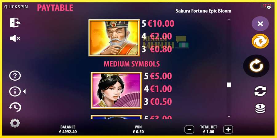 Riktiga pengar med en spelautomat Sakura Fortune Epic Bloom, bild 6