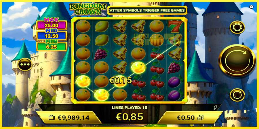 Riktiga pengar med en spelautomat Kingdom Crown, bild 3