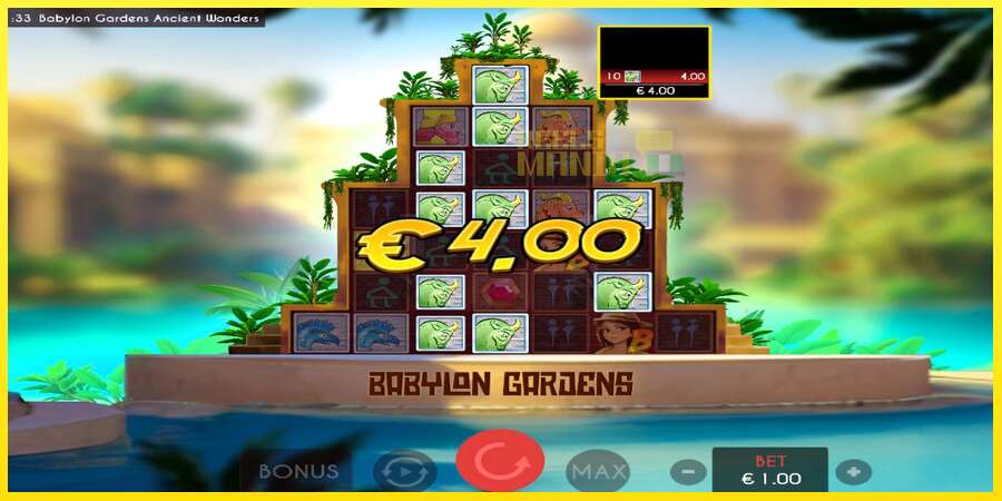 Riktiga pengar med en spelautomat Babylon Gardens Ancient Wonders, bild 2