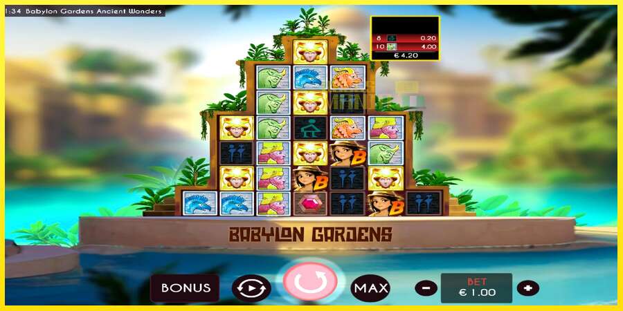 Riktiga pengar med en spelautomat Babylon Gardens Ancient Wonders, bild 3