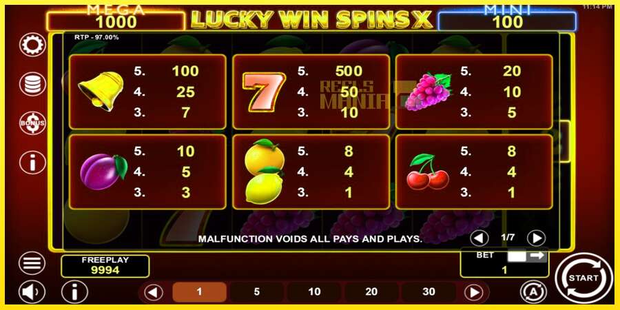 Riktiga pengar med en spelautomat Lucky Win Spins X, bild 4