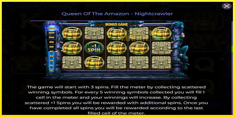 Riktiga pengar med en spelautomat Queen of the Amazon - Nightcrawler, bild 6