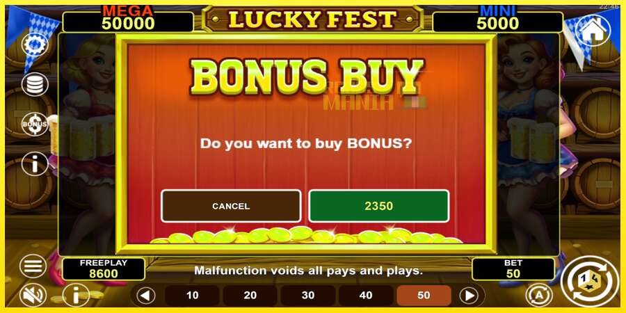 Riktiga pengar med en spelautomat Lucky Fest Hold & Win, bild 4