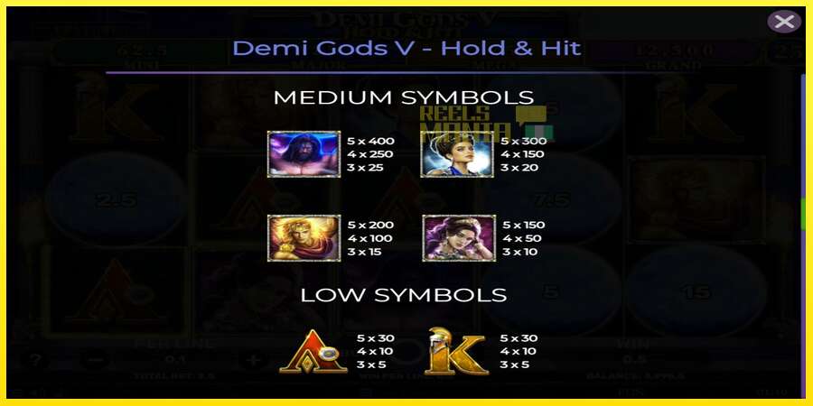 Riktiga pengar med en spelautomat Demi Gods V Hold & Hit, bild 6