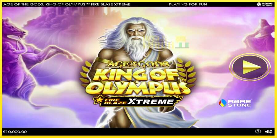 Riktiga pengar med en spelautomat Age of the Gods: King of Olympus Fire Blaze Xtreme, bild 1