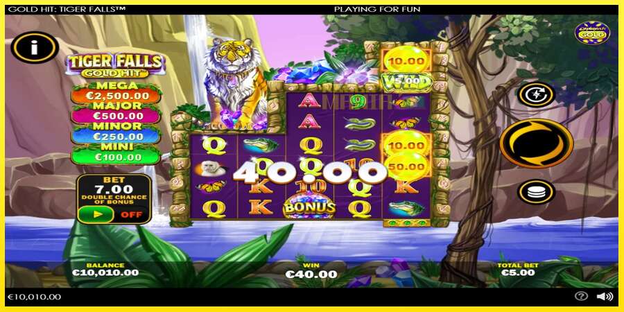 Riktiga pengar med en spelautomat Gold Hit: Tiger Falls, bild 3