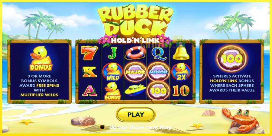 Riktiga pengar med en spelautomat Rubber Duck Hold N Link, bild 1