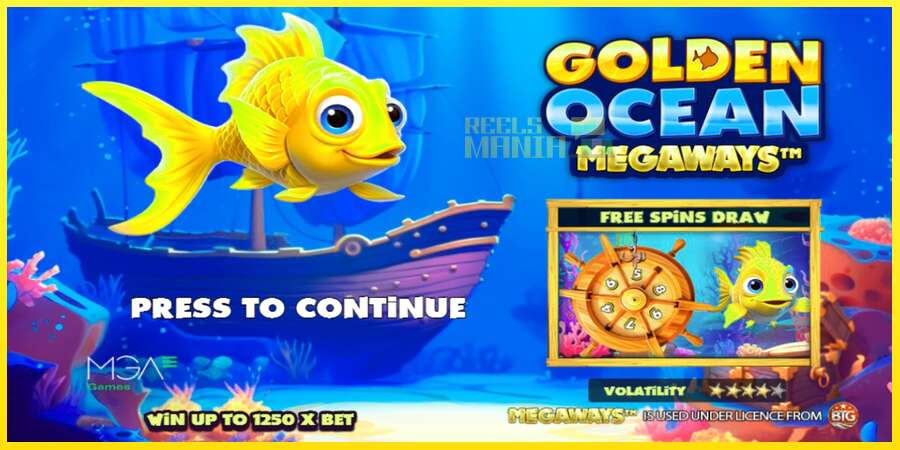 Riktiga pengar med en spelautomat Golden Ocean Megaways, bild 1