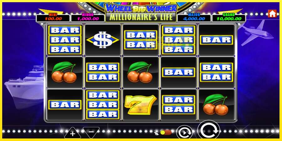 Riktiga pengar med en spelautomat Wheel Big Winner Millionaires Life, bild 1