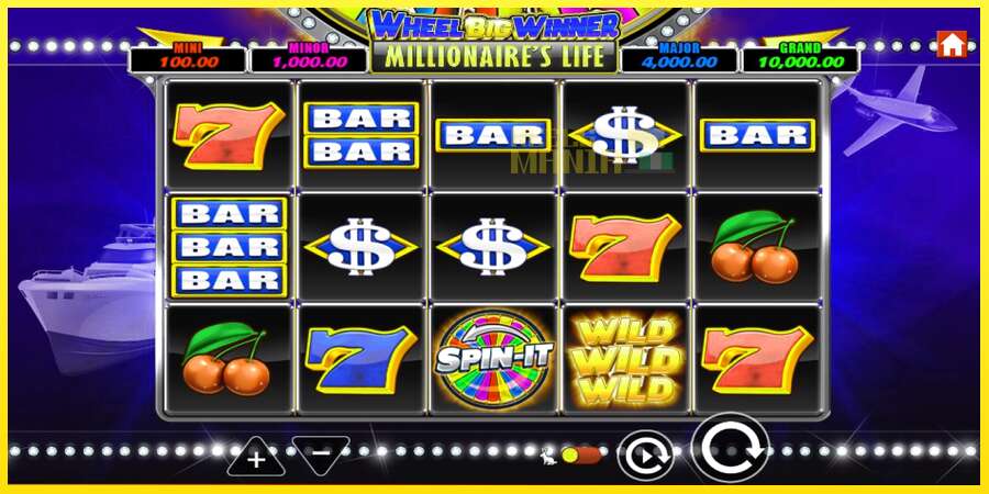 Riktiga pengar med en spelautomat Wheel Big Winner Millionaires Life, bild 2