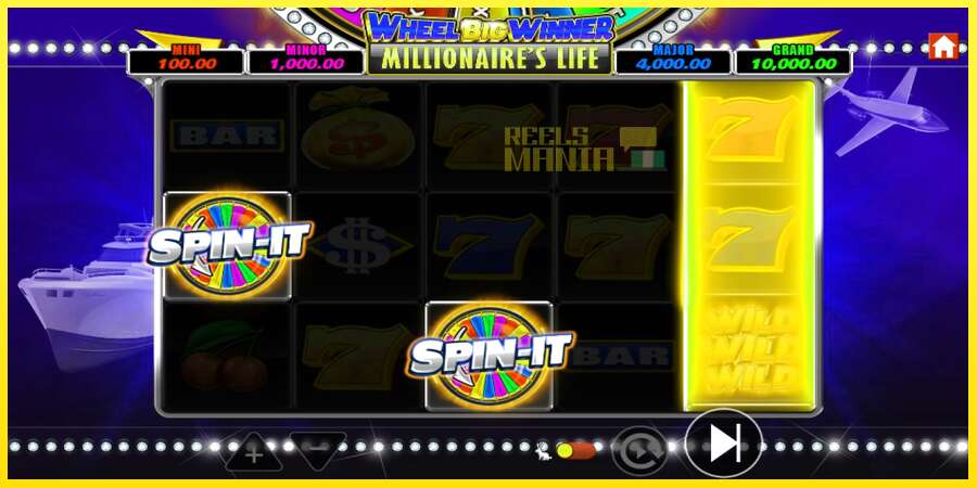 Riktiga pengar med en spelautomat Wheel Big Winner Millionaires Life, bild 3