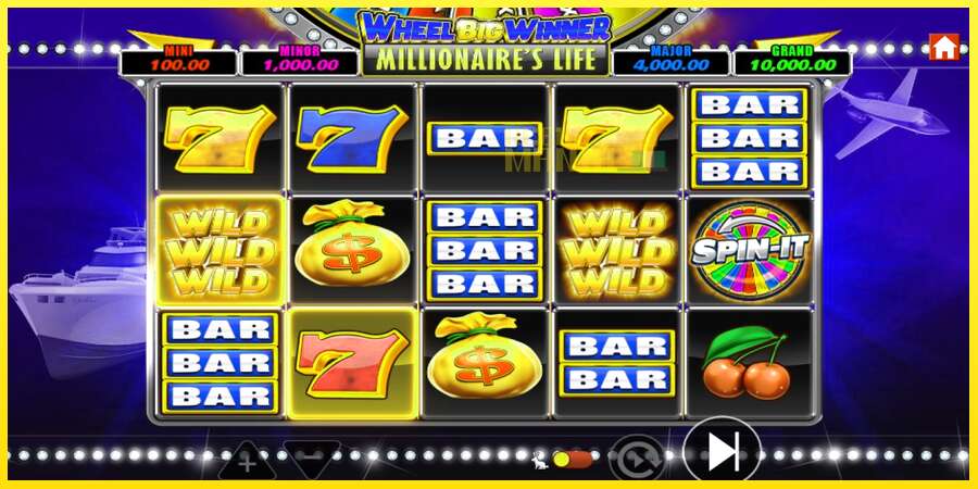 Riktiga pengar med en spelautomat Wheel Big Winner Millionaires Life, bild 5