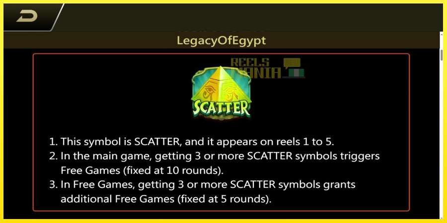 Riktiga pengar med en spelautomat Legacy of Egypt, bild 4