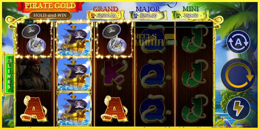 Riktiga pengar med en spelautomat Pirate Gold Hold and Win, bild 3