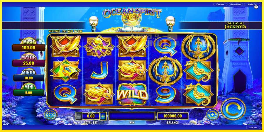 Riktiga pengar med en spelautomat Ocean Spirit MegaJackpots, bild 3