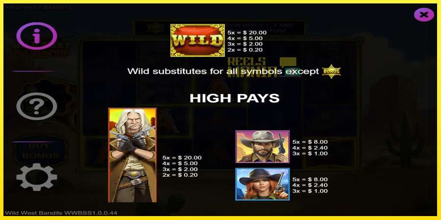 Riktiga pengar med en spelautomat Wild West Bandits, bild 4