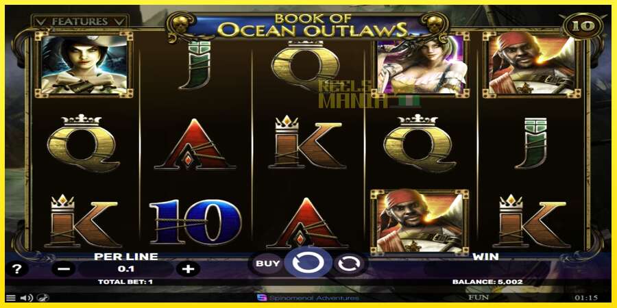 Riktiga pengar med en spelautomat Book of Ocean Outlaws, bild 2