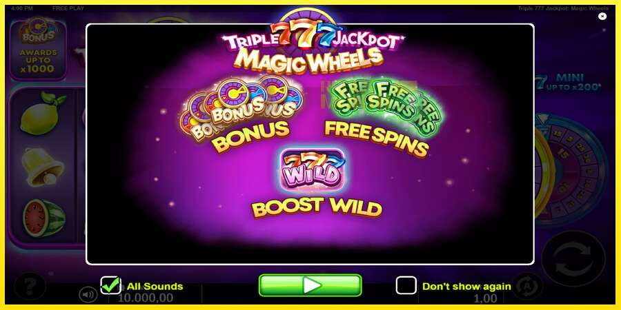 Riktiga pengar med en spelautomat Triple 777 Jackpot Magic Wheels, bild 1