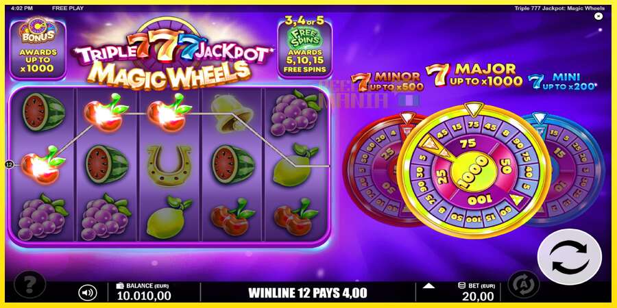 Riktiga pengar med en spelautomat Triple 777 Jackpot Magic Wheels, bild 4