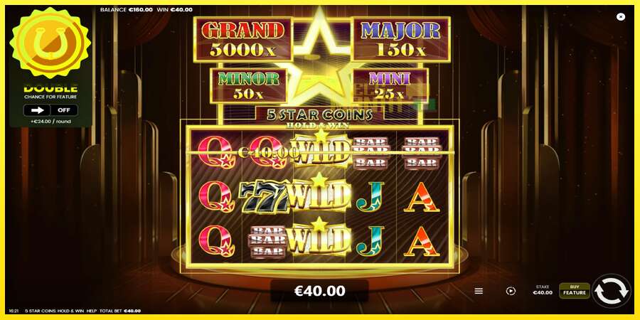 Riktiga pengar med en spelautomat 5 Star Coins: Hold & Win, bild 4