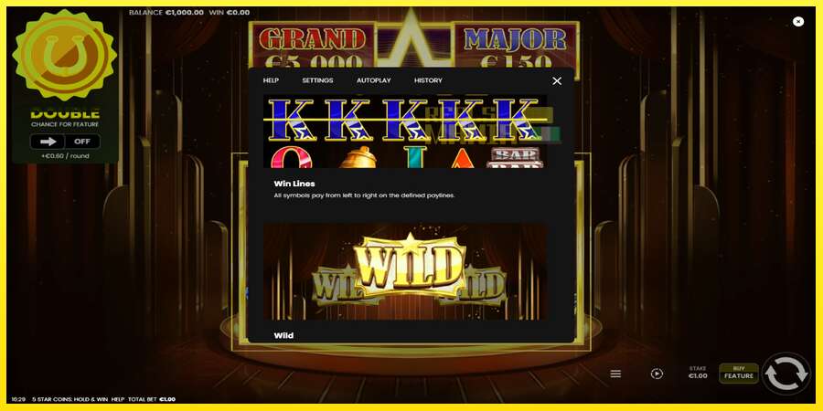 Riktiga pengar med en spelautomat 5 Star Coins: Hold & Win, bild 6