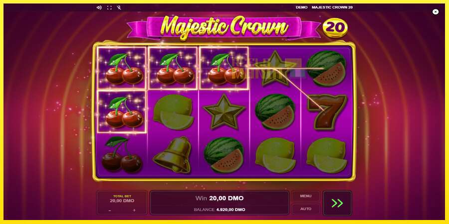 Riktiga pengar med en spelautomat Majestic Crown 20, bild 2