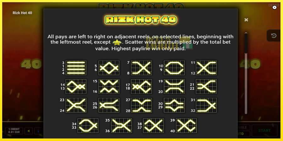 Riktiga pengar med en spelautomat Rizk Hot 40, bild 5