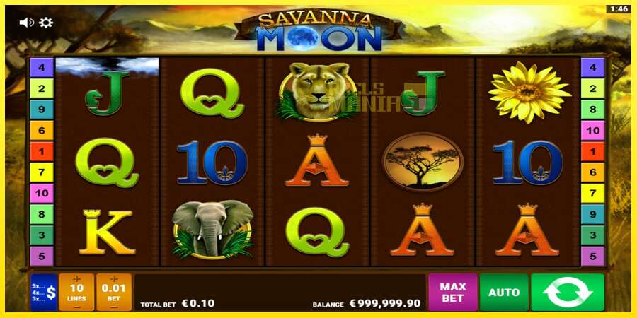 Riktiga pengar med en spelautomat Savanna Moon, bild 2