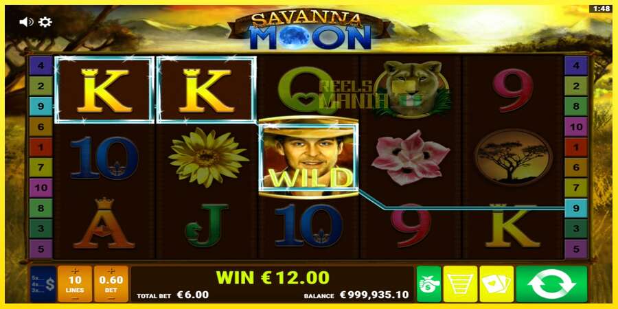 Riktiga pengar med en spelautomat Savanna Moon, bild 3