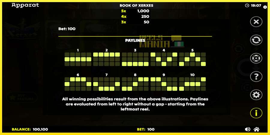 Riktiga pengar med en spelautomat Book of Xerxes, bild 7