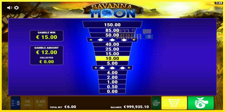 Riktiga pengar med en spelautomat Savanna Moon, bild 4