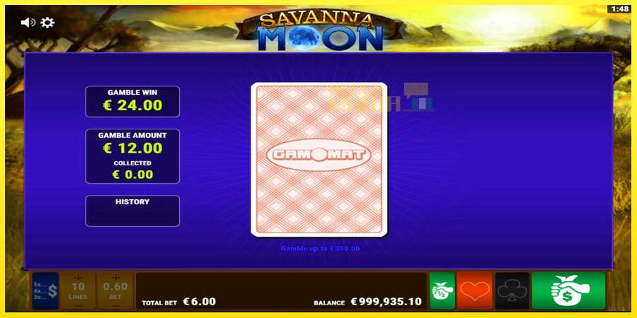 Riktiga pengar med en spelautomat Savanna Moon, bild 5