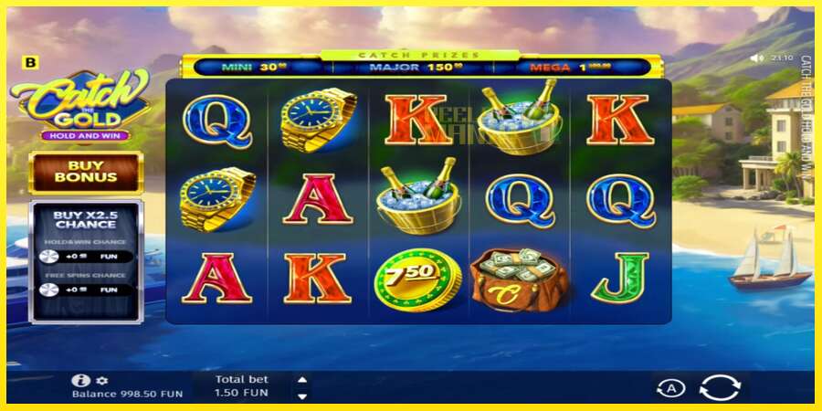 Riktiga pengar med en spelautomat Catch The Gold Hold and Win, bild 2