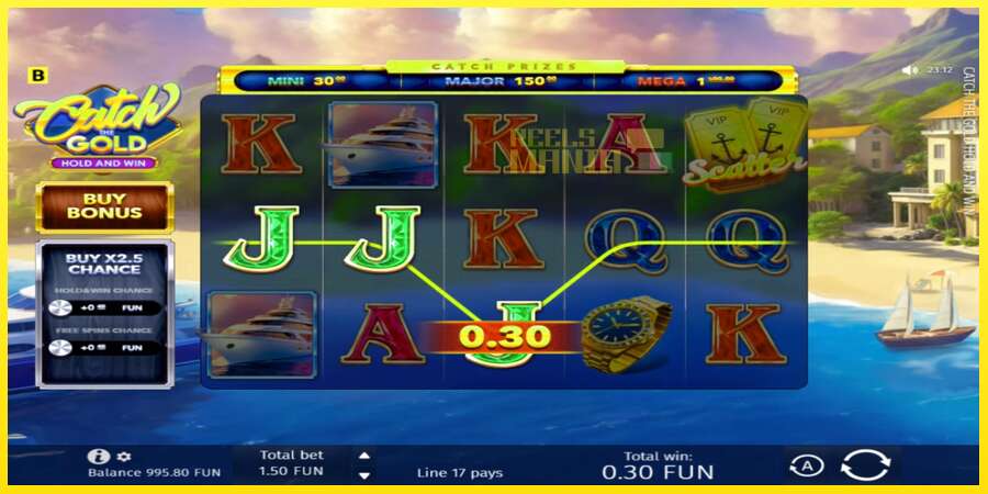 Riktiga pengar med en spelautomat Catch The Gold Hold and Win, bild 3