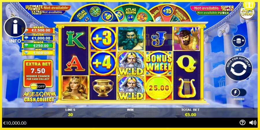 Riktiga pengar med en spelautomat Age of the Gods Cash Collect, bild 1