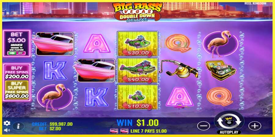 Riktiga pengar med en spelautomat Big Bass Vegas Double Down Deluxe, bild 3