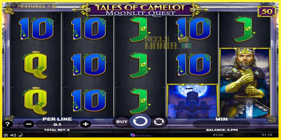 Riktiga pengar med en spelautomat Tales of Camelot - Moonlit Quest, bild 2