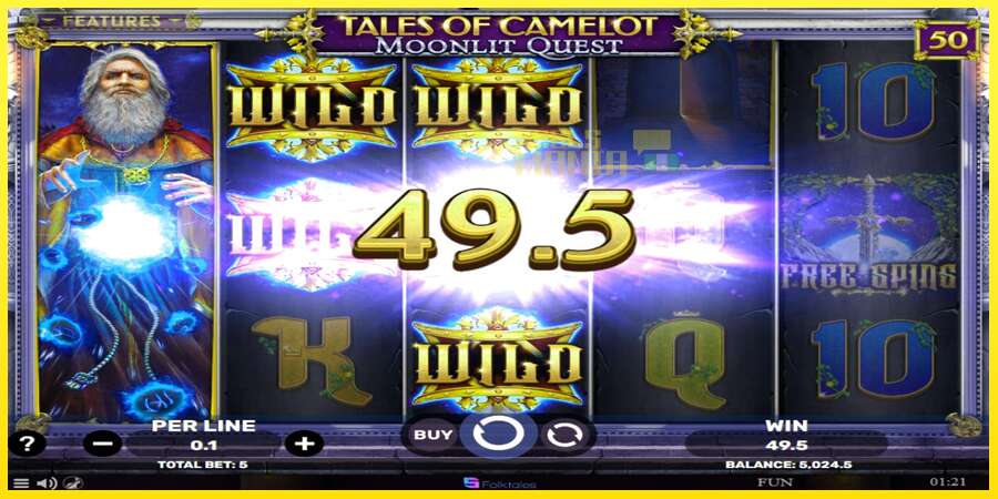 Riktiga pengar med en spelautomat Tales of Camelot - Moonlit Quest, bild 3