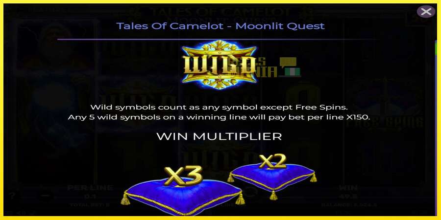 Riktiga pengar med en spelautomat Tales of Camelot - Moonlit Quest, bild 4