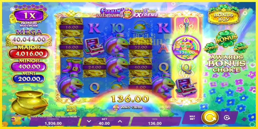 Riktiga pengar med en spelautomat Fishin Pots of Gold: Gold Blitz Extreme, bild 3